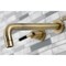 Kingston Brass KS8023CKL Two-Handle Wall Mount Tub Faucet, Antique Brass KS8023CKL - alternate 3